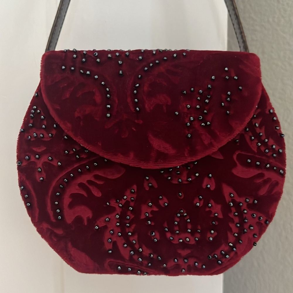 Marco Avané Vintage Velvet Purse - Picture 2 of 6
